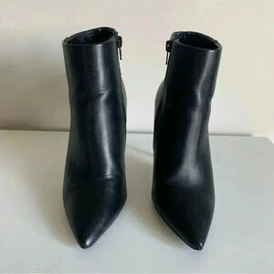 Stilettos High Heel Short Black Ankle Boots booties  - Size 6